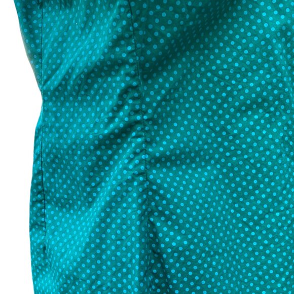 Boden Polka Dot Button Down Shirt Cotton Flip Contrast Cuff Tailored Colorful-10 - Picture 9 of 15